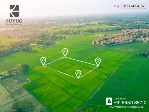 An aerial view of Suyug The Big Banyan in Bagalur - Sarjapur Road, Rajiv Gandhi Nagar, Bagalur, Tamil Nadu a vibrant Premium Residential Plots by Suyug Infra.