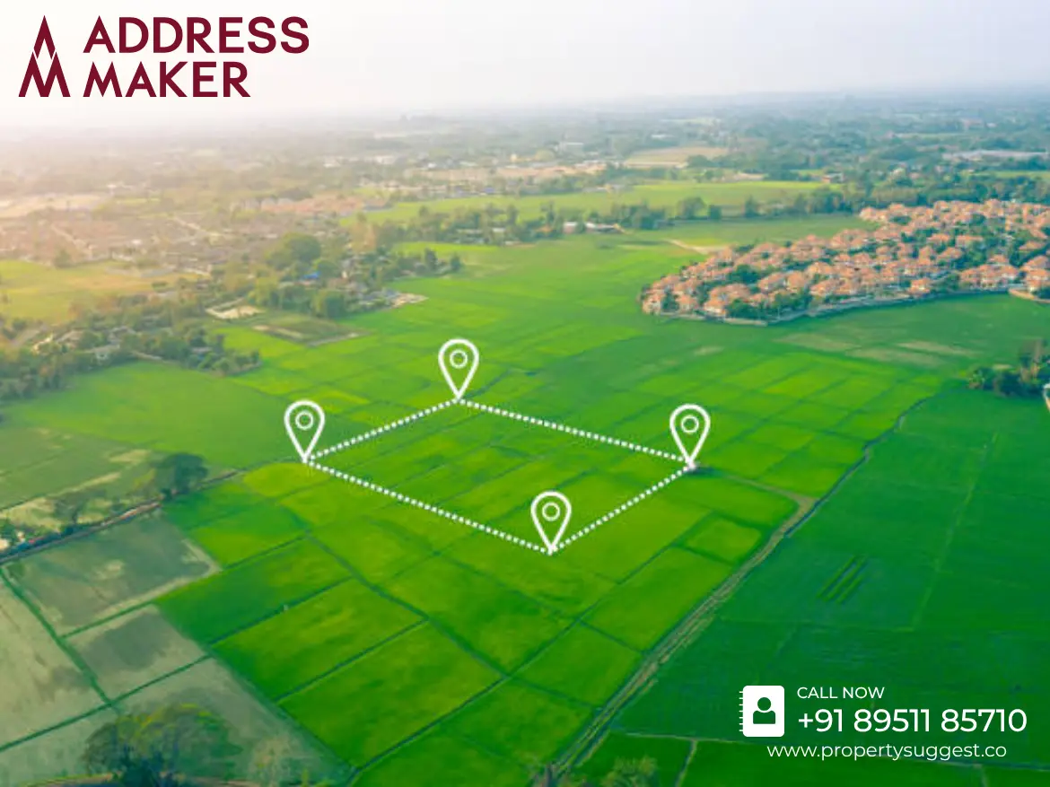 An aerial view of Apollo Address in off Sondekoppa Main Road, Mantana Kurchi, Nelamangala, Bangalore a vibrant Premium Residential Plots by Address Maker.